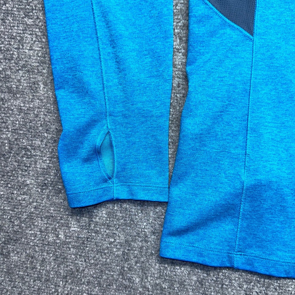 The North Face Mens L G Blue FlashDry‎ 1/4 Zip Pullover Athletic Shirt - Picture 9 of 9